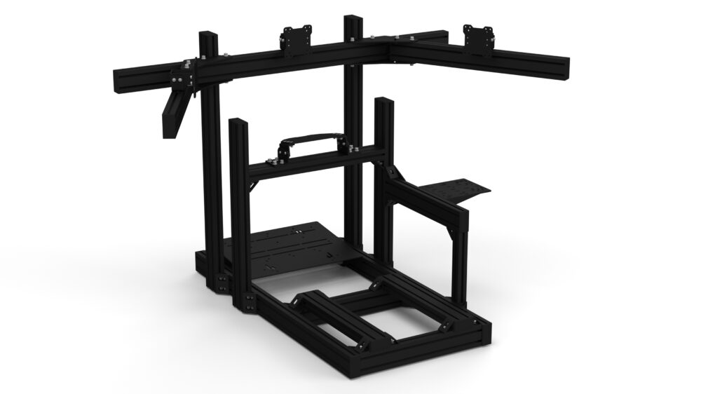 Sim Motion Direct Triple Monitor Mount for Sim Racing Aluminum Chassis