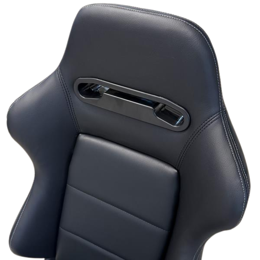 Sim Motion GT2 PVC Leather Sim Racing Seat with Sliders and Recline