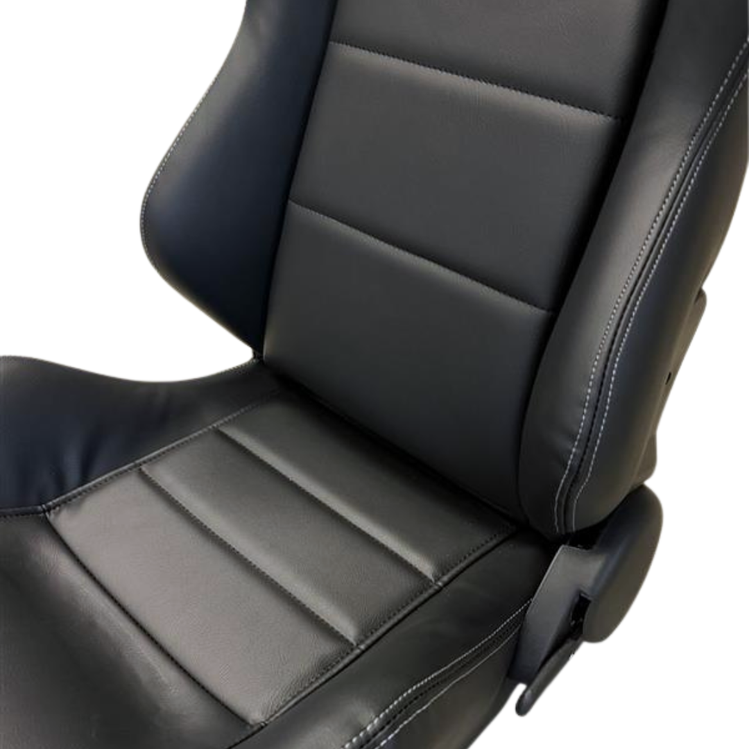 Sim Motion GT2 PVC Leather Sim Racing Seat with Sliders and Recline